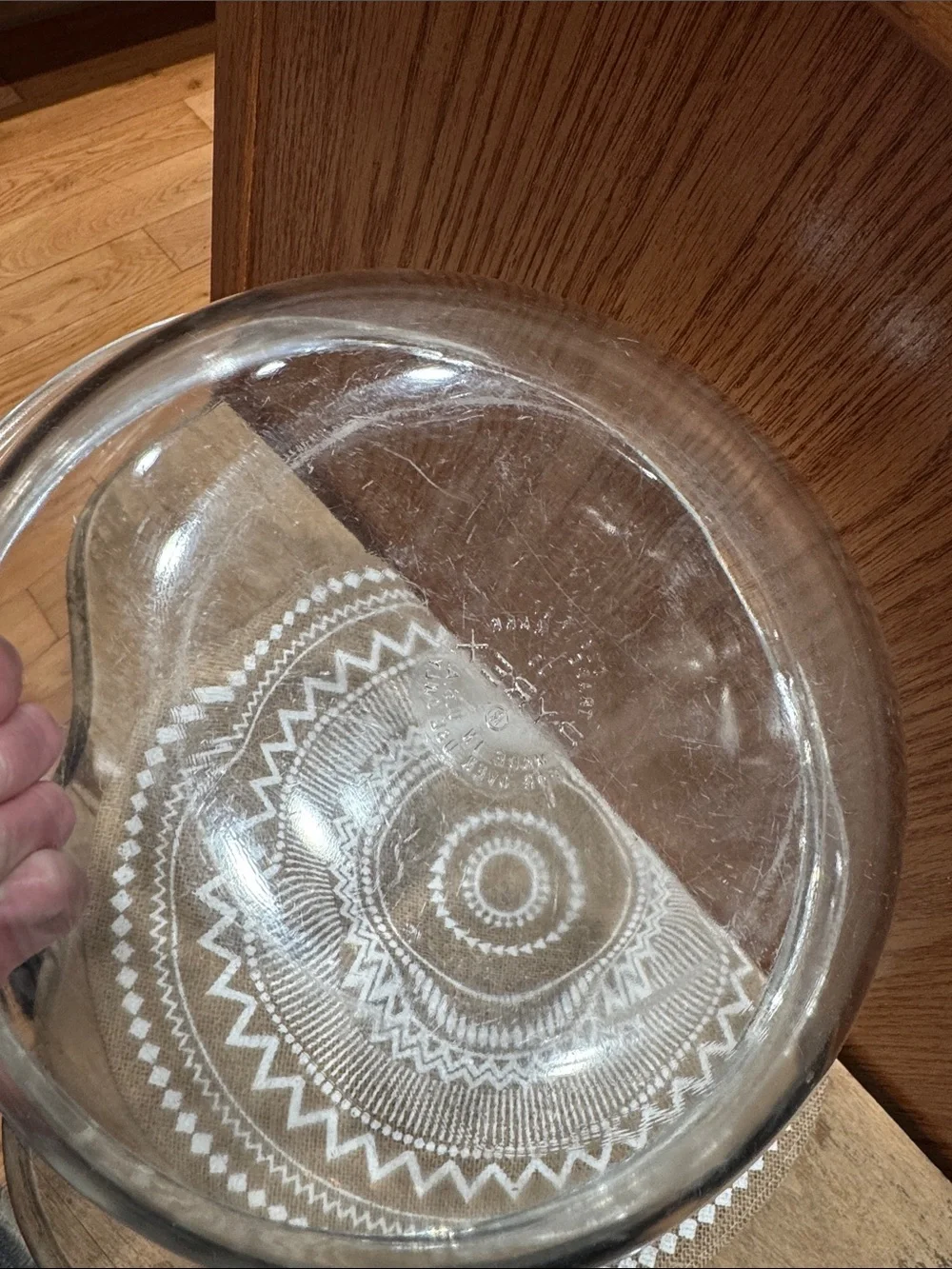 VTG Cottagecore Woven Basket Made in Philippines & Pyrex Glass Serving Bowl
